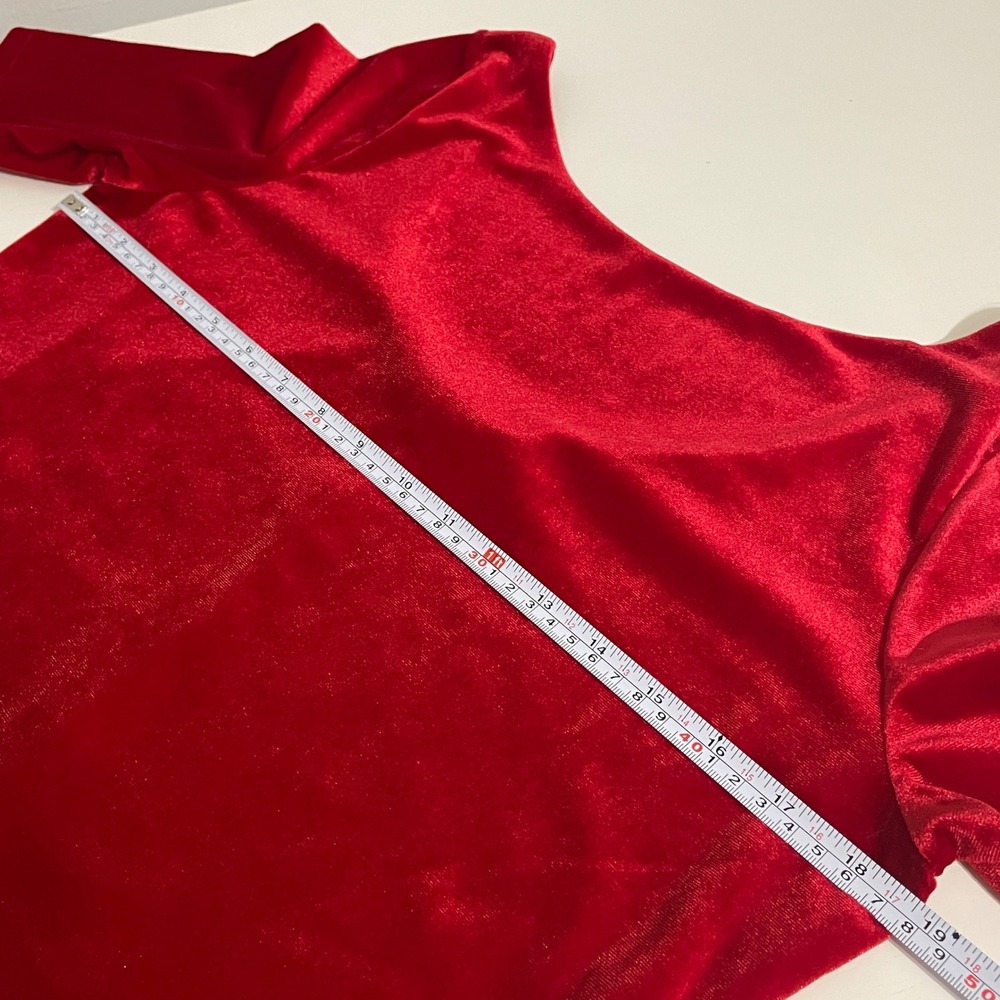 Boden Laura Scoop Back Red Velvet Top Women's US 10 - Picture 10 of 13